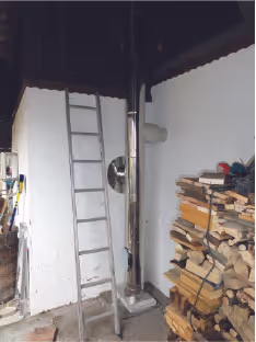 Nachträglicher Einbau - Edelstahlkamin