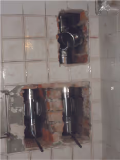 Einbau Edelstahlrohr